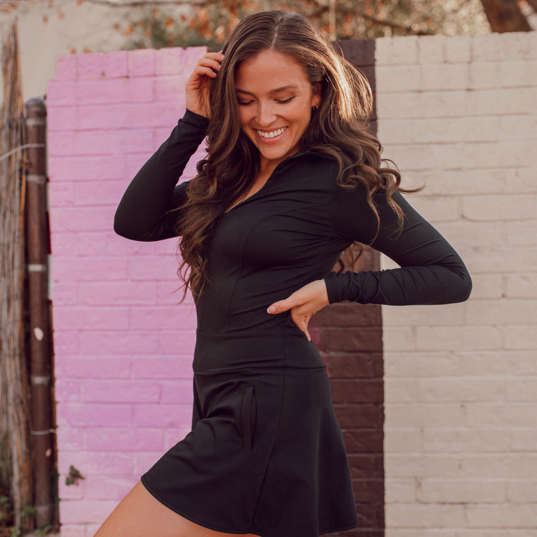 Pre Order - Balance Golf Dress - Black