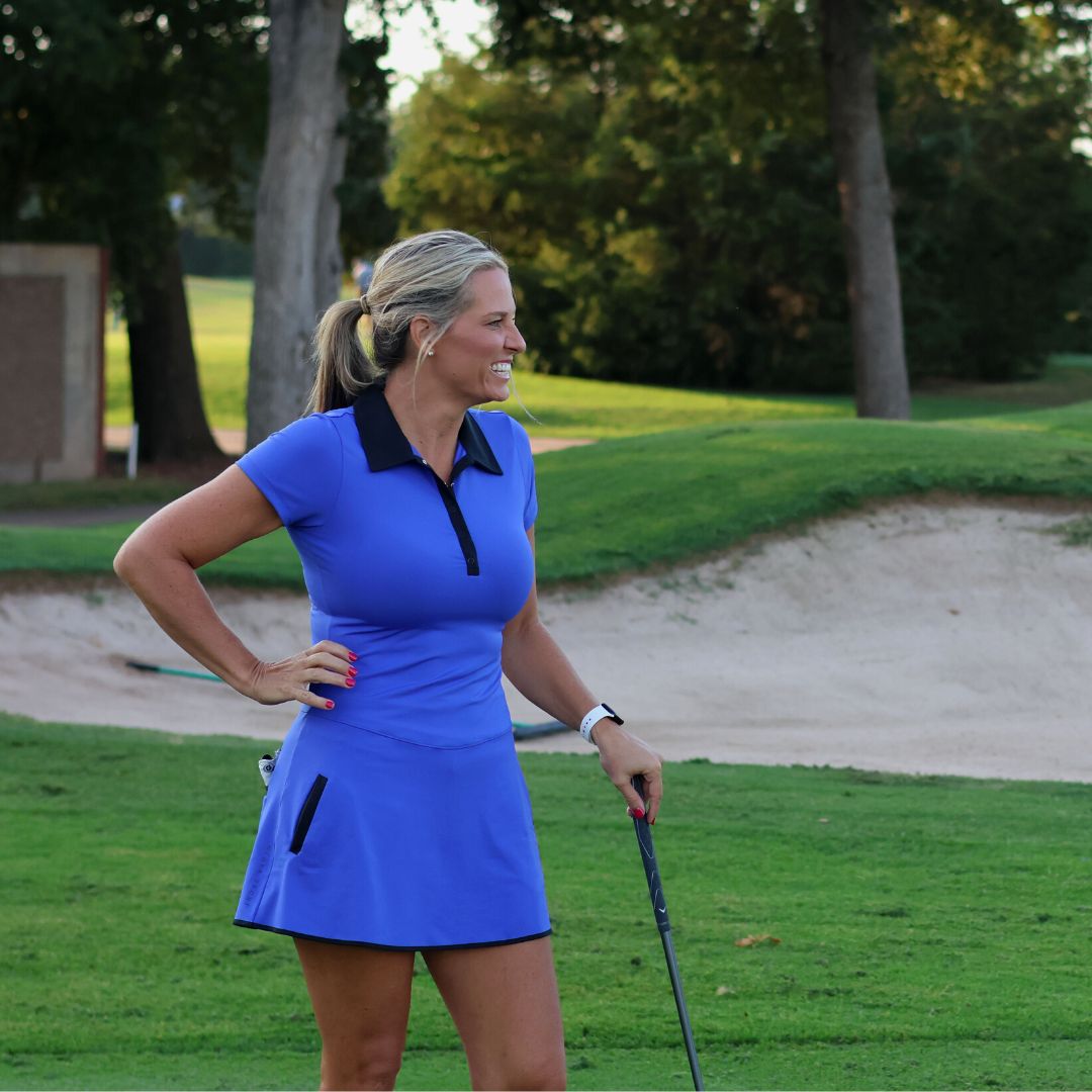 blue professional dress Olaya Sport Power Dress